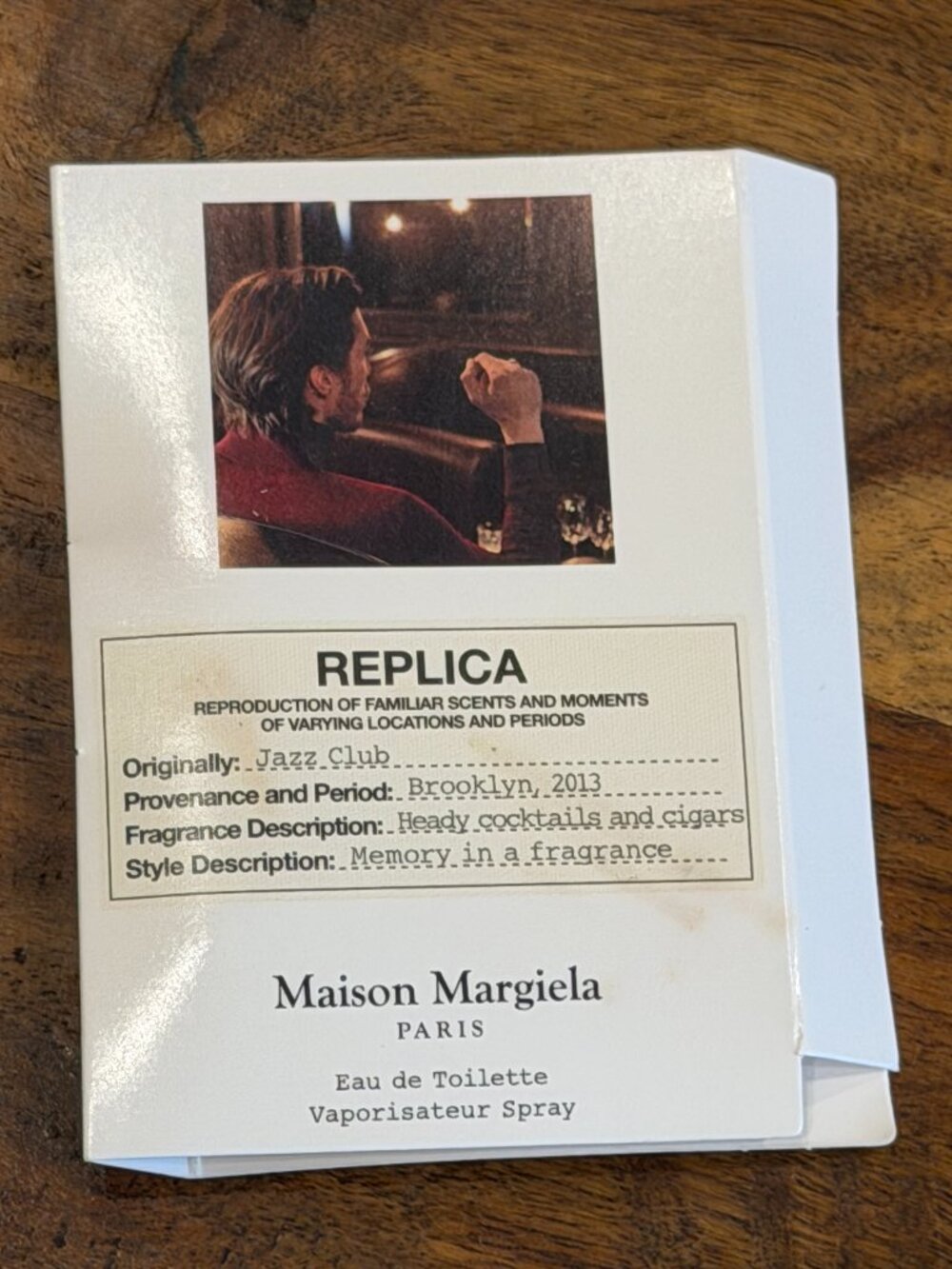 🎁3 For $15 New! Maison Margiela Jazz Club Replica Sample Spray Card 1.2 ml